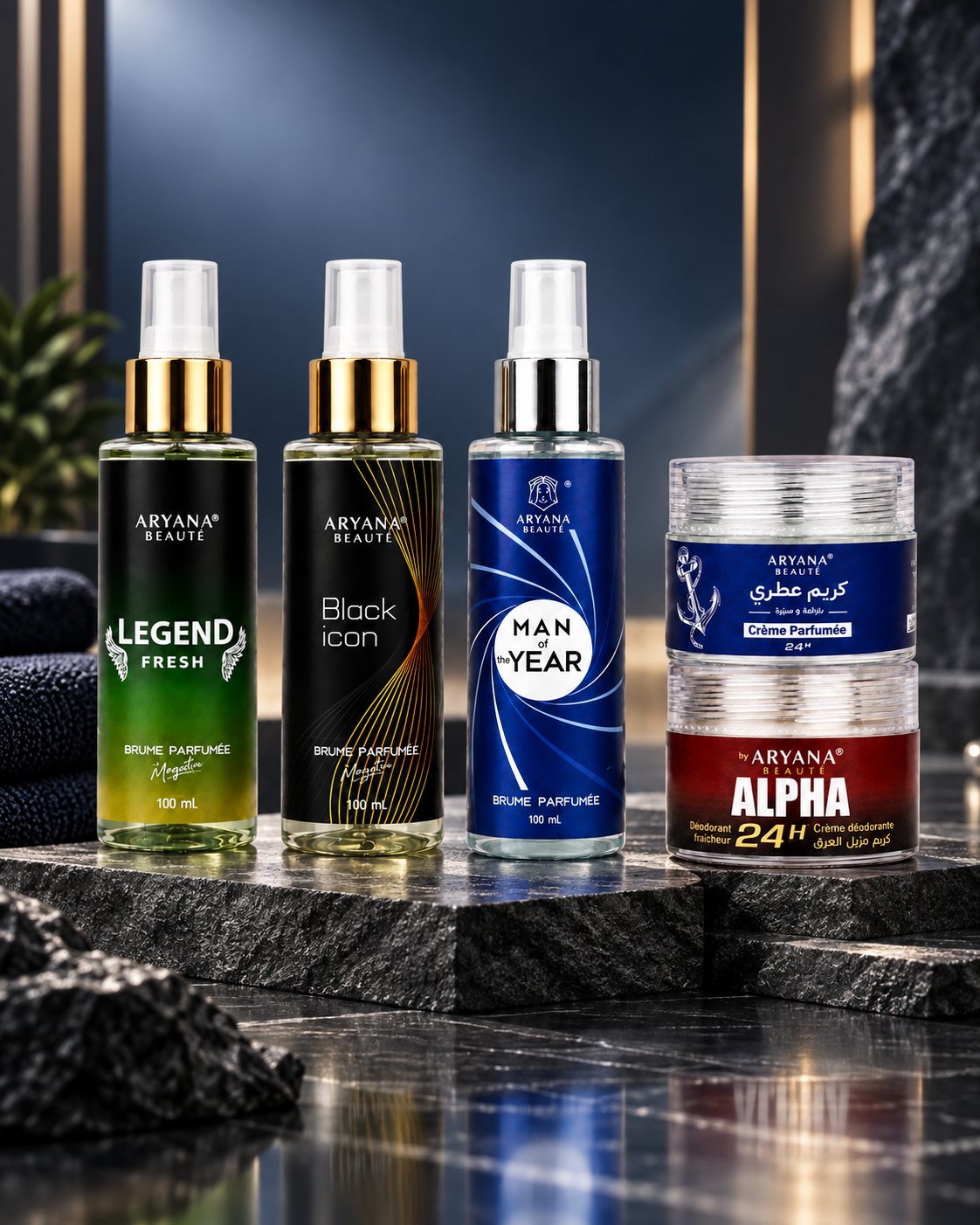 Pack Brumes 100 ml + creme deodorant + creme parfumee + cadeau 🎁