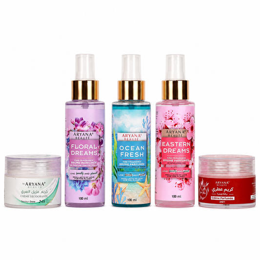 Pack Brumes + creme deodorant + creme parfumee + cadeau 🎁